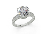 Sapphira Round Diamond  Engagement Ring