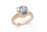 Sapphira Round Diamond  Engagement Ring