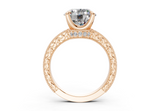 Sapphira Round Diamond  Engagement Ring