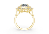 Yelena Cushion Square Diamond  Engagement Ring