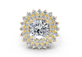 Yelena Cushion Square Diamond  Engagement Ring