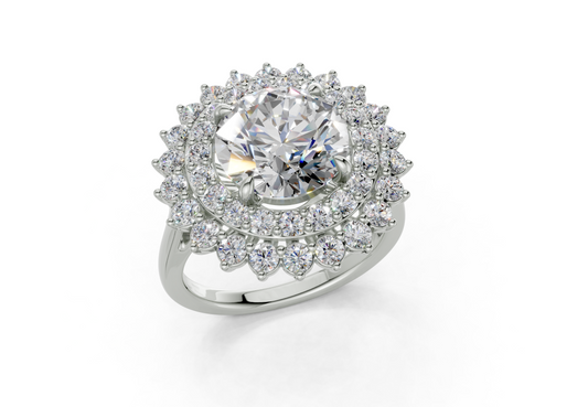 Yelena Round Diamond  Engagement Ring