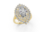 Yelena Marquise Diamond  Engagement Ring