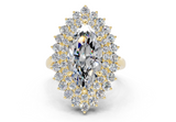 Yelena Marquise Diamond  Engagement Ring