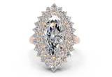 Yelena Marquise Diamond  Engagement Ring