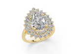 Yelena Pear Diamond  Engagement Ring