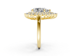 Yelena Pear Diamond  Engagement Ring