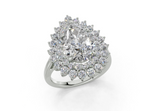 Yelena Pear Diamond  Engagement Ring