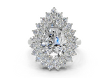 Yelena Pear Diamond  Engagement Ring