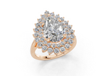 Yelena Pear Diamond  Engagement Ring