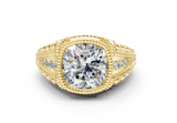 Cassira Cushion Square Diamond  Engagement Ring