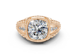 Cassira Cushion Square Diamond  Engagement Ring