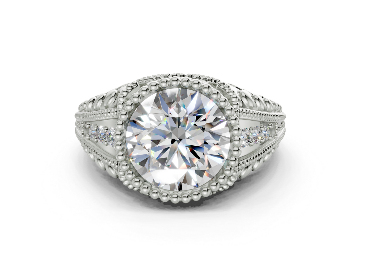 Cassira Round Diamond Engagement Ring