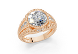 Cassira Round Diamond  Engagement Ring