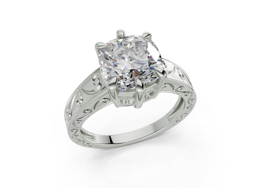 Lavinia Cushion Square Diamond  Engagement Ring