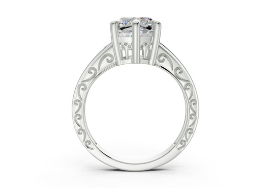 Lavinia Cushion Square Diamond Engagement Ring