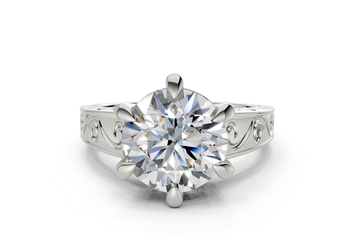 Lavinia Round Diamond  Engagement Ring