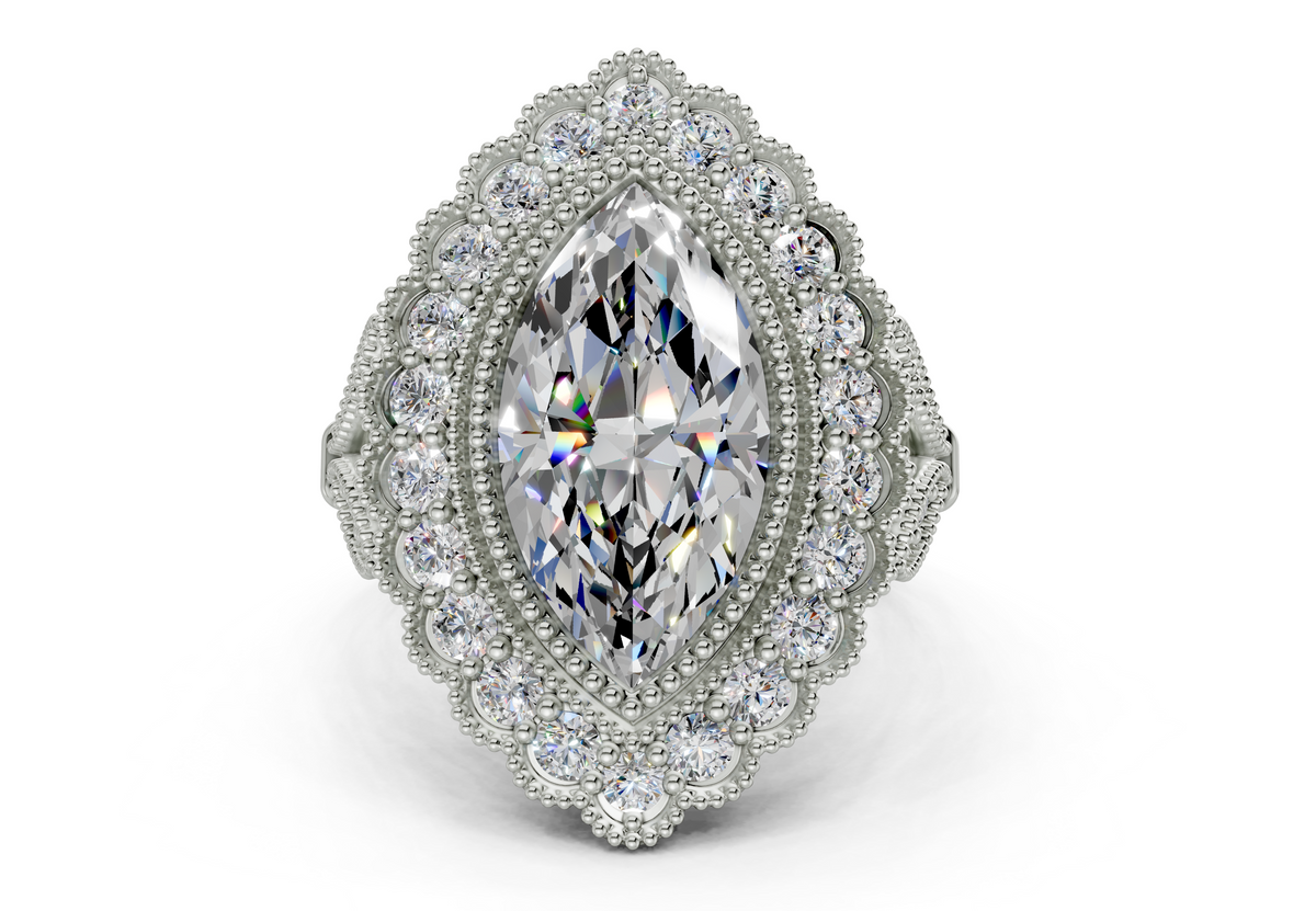 Deryn Marquise Diamond  Engagement Ring