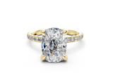 Magnolia Elongated Cushion Engagement Ring