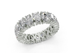 Melrose Pear Classic Eternity Bands 8 Carat Total Wt.