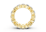 Melrose Pear Classic Eternity Bands 5 Carat Total Wt.