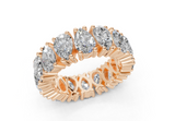 Melrose Pear Classic Eternity Bands 5 Carat Total Wt.