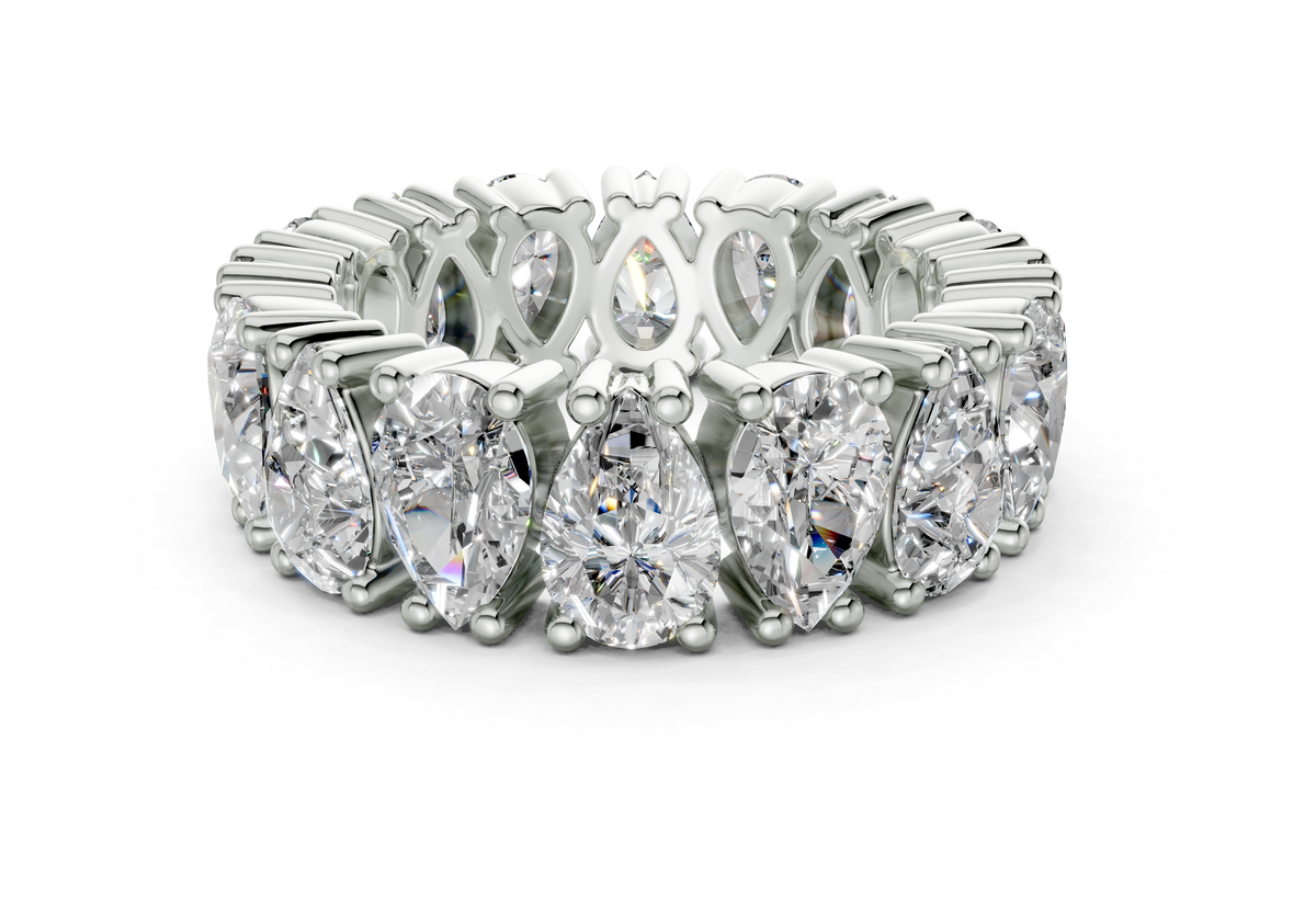 Melrose Pear Classic Eternity Bands