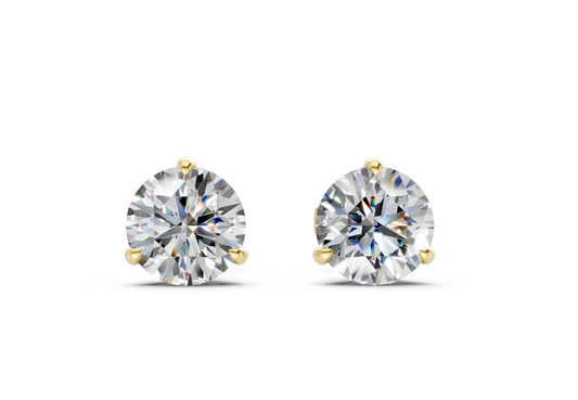 Paris Classic Round Diamond Studs (6 Carat Total Wt.)