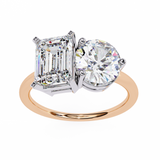 Mireille (Round-Radiant) Diamond Engagement Ring