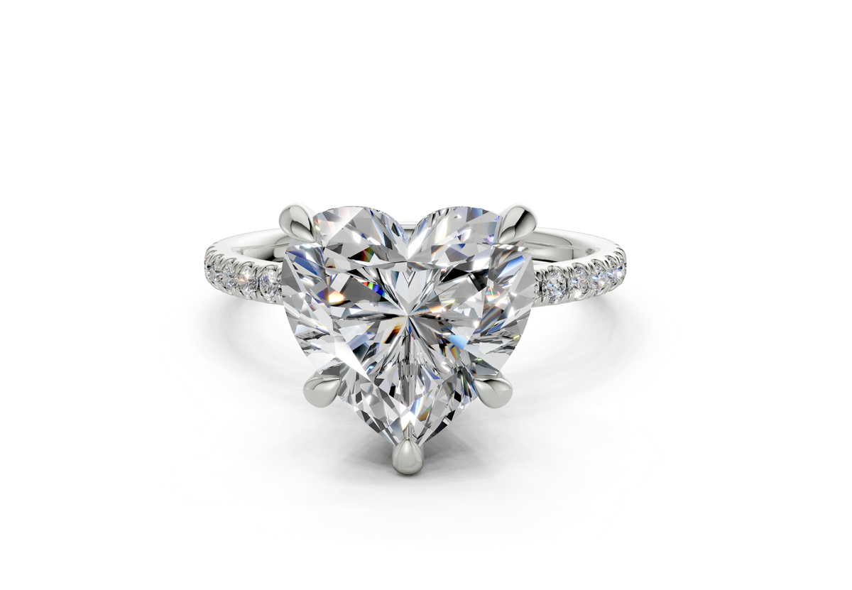 Jasmine Heart Engagement Ring