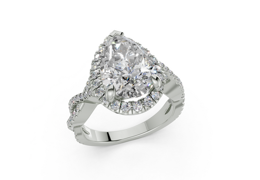 Aspen Pear Engagement Ring