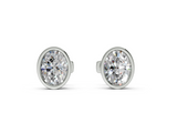 Classic Manhattan Oval Diamond Bezel Studs